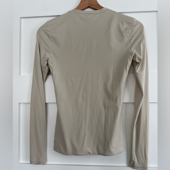 lululemon athletica Long Sleeve Top in Light Tan - Picture 3 of 3